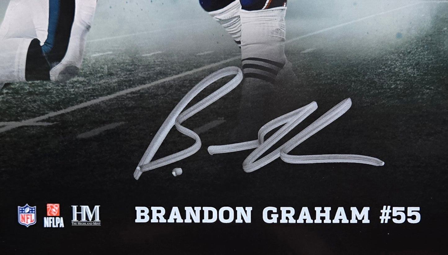 Philadelphia Eagles Brandon Graham & Milton Williams Autographed 11x14 Photo Poster