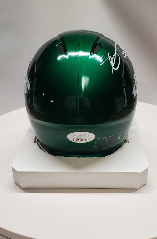 New York Jets Sauce Gardner Autographed New York Jets Mini Helmet
