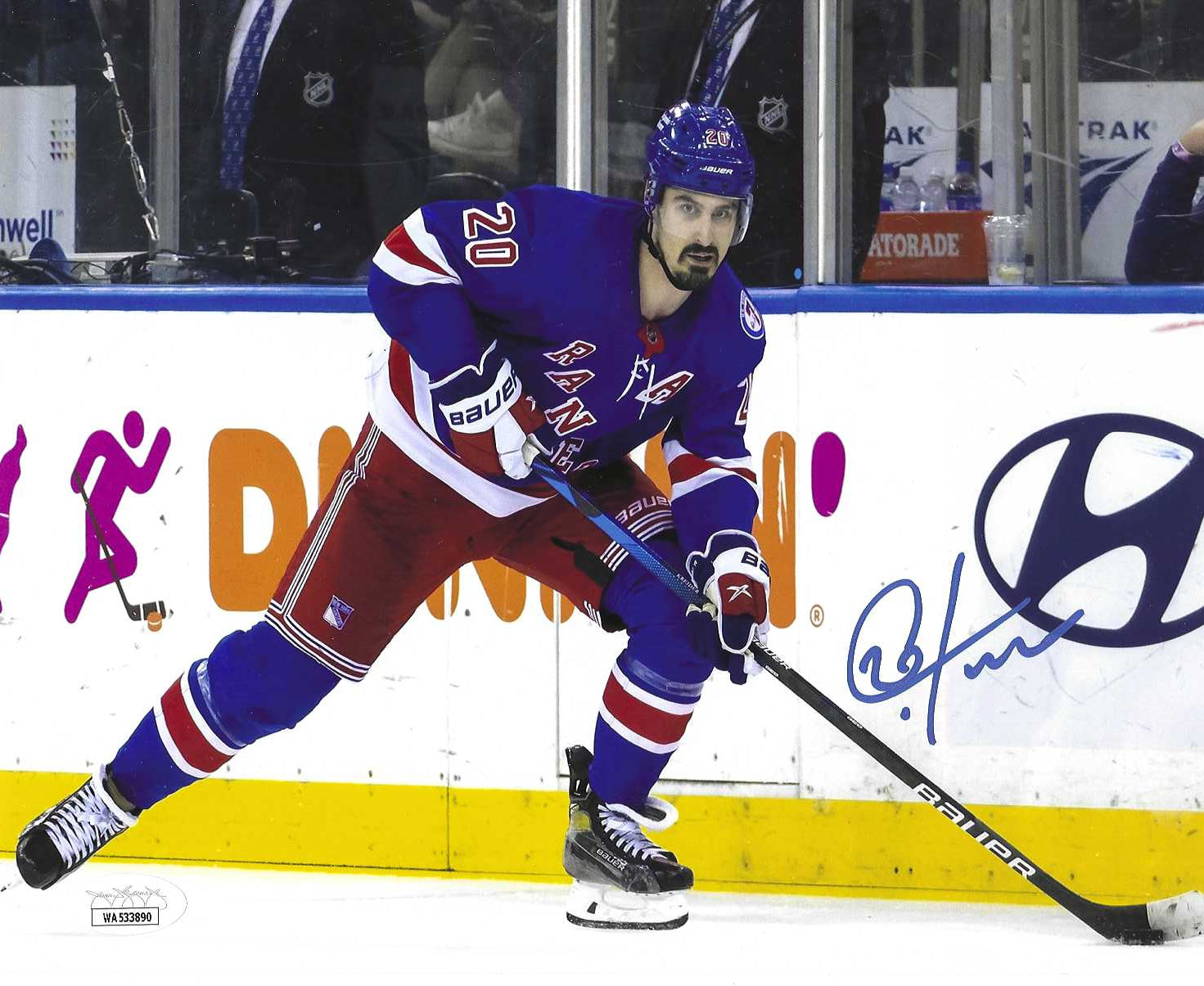 New York Rangers Brian Leetch Jersey Retirement Ceremony, Autographed 8x10  photo picture