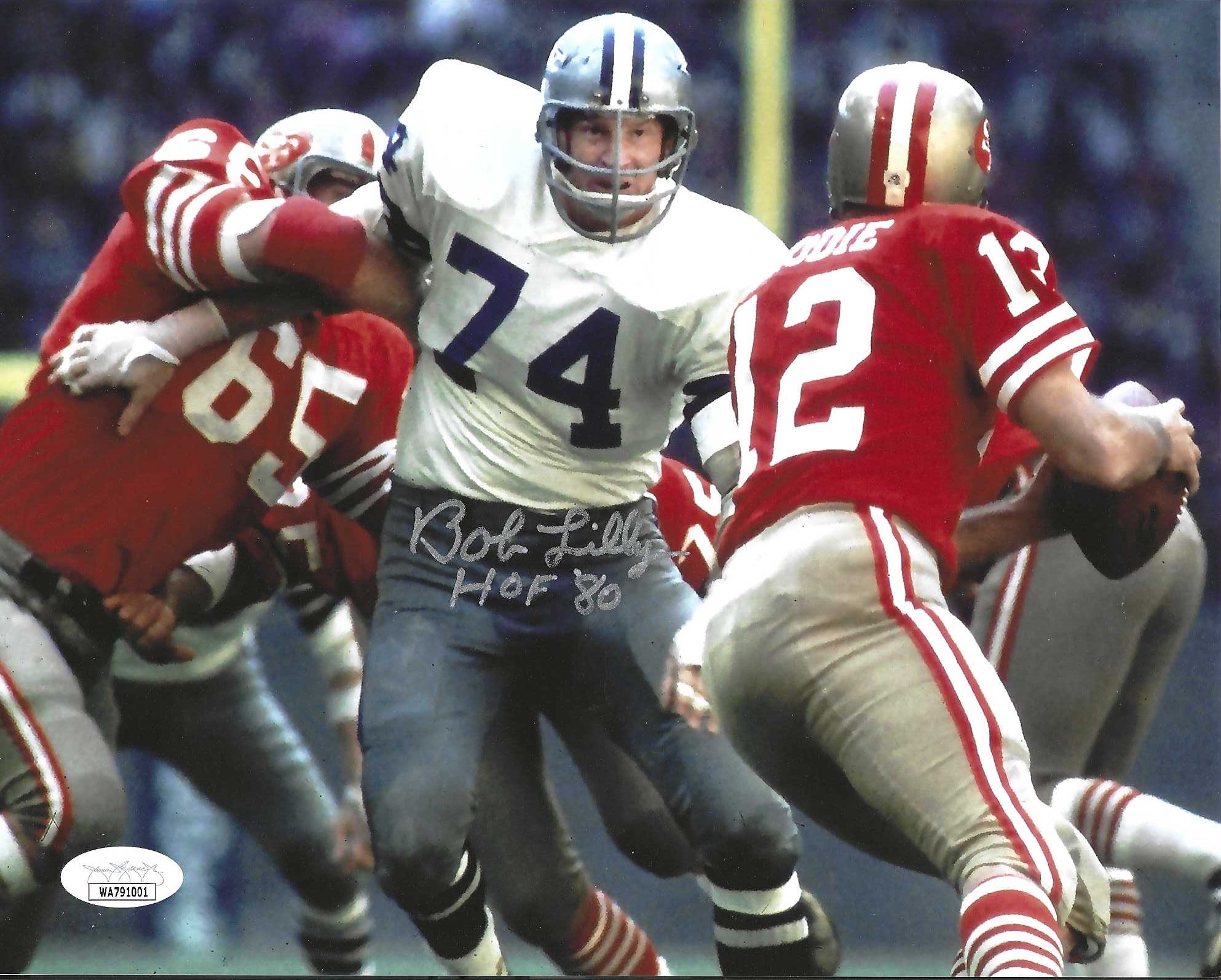 Autographed BOB LILLY 8x10 Dallas Cowboys Photo - Main Line Autographs