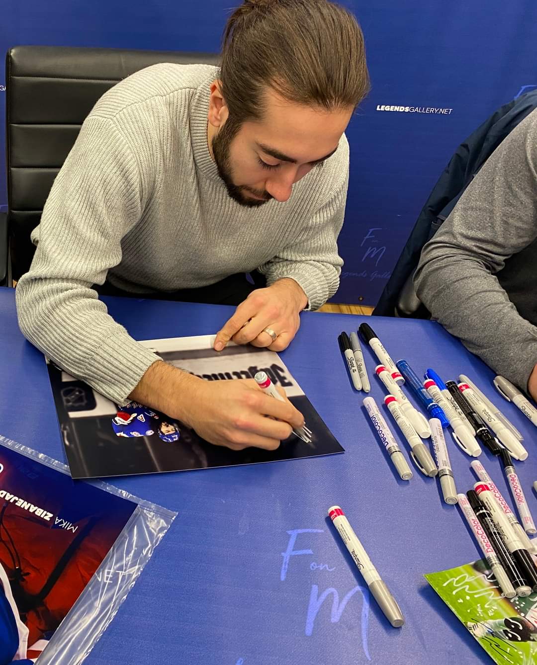 The New York Rangers Mika Zibanejad Autographed 8x10 Action Photo Picture