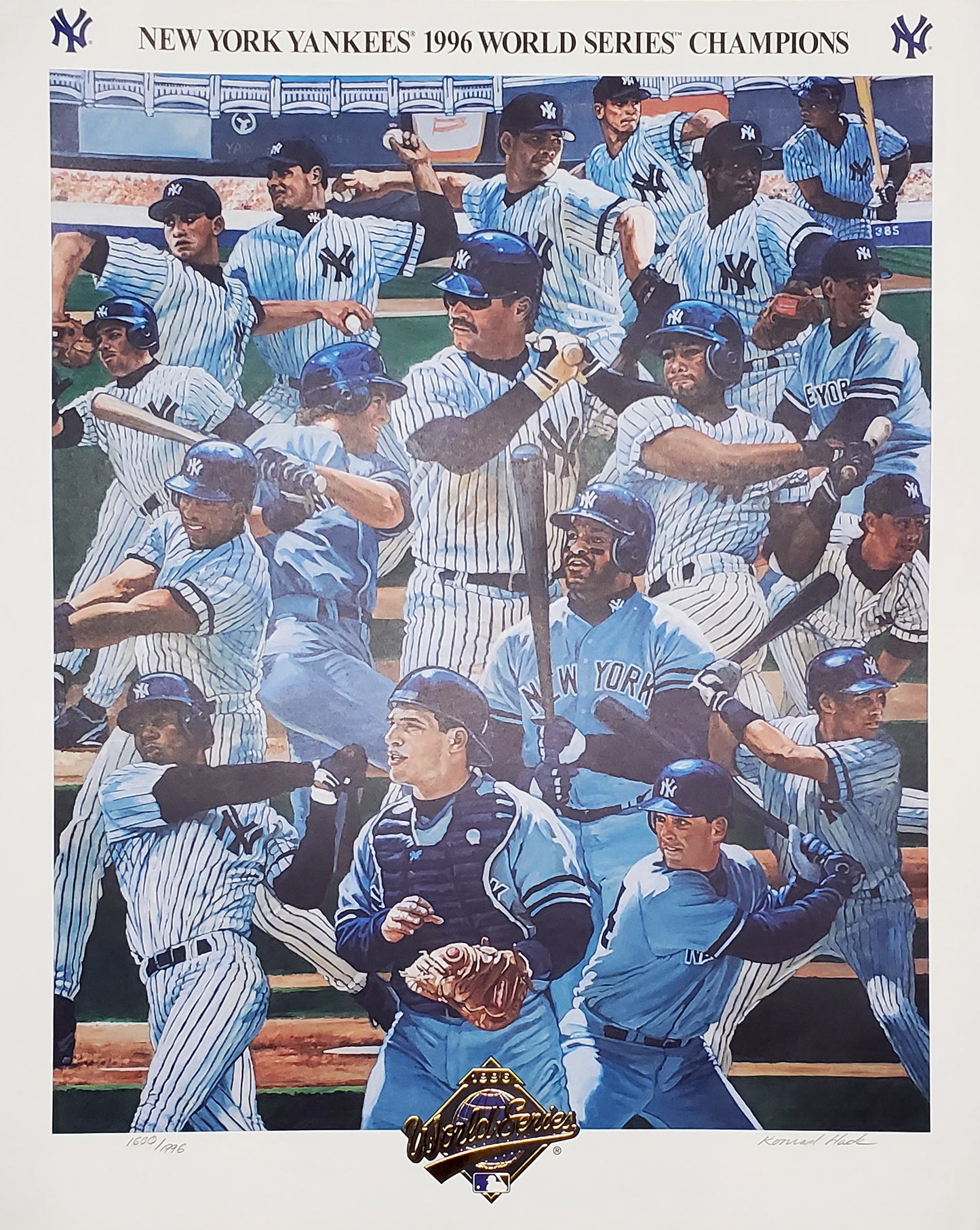 New York Yankees 1996 World Series Championship Commemorative Limited Edition Print