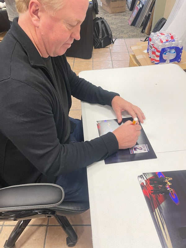 New York Rangers Brian Leetch Jersey Retirement Ceremony, Autographed 8x10 photo picture