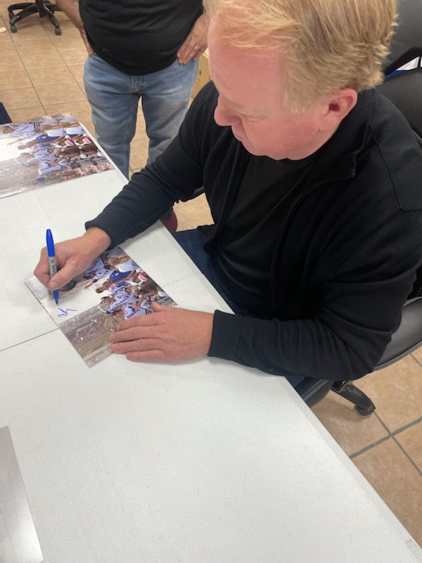 New York Rangers Brian Leetch Autographed 1994 Stanley Cup Victory Parade Celebration 8x10 Photo Picture on June 17, 1994
