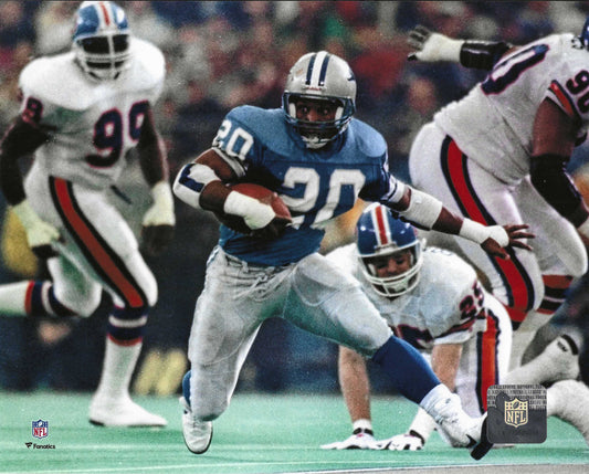 Detroit Lions Hall Of Fame Inductee Barry Sanders 8x10 Action Photo