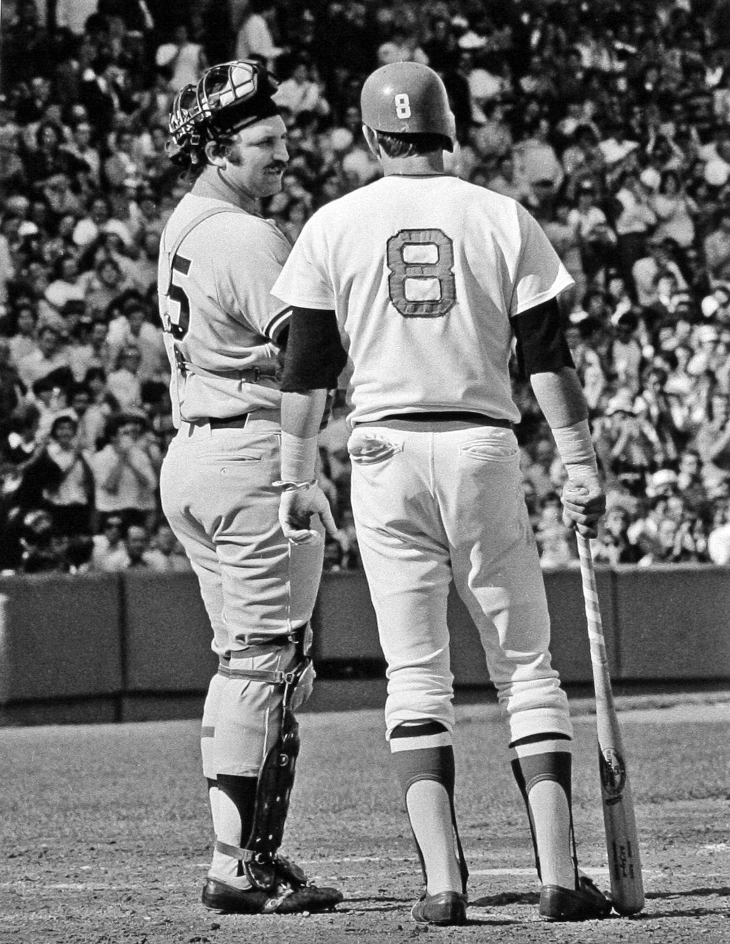 New York Yankees Thurman Munson At The Plate In 1974 8x10 Photo