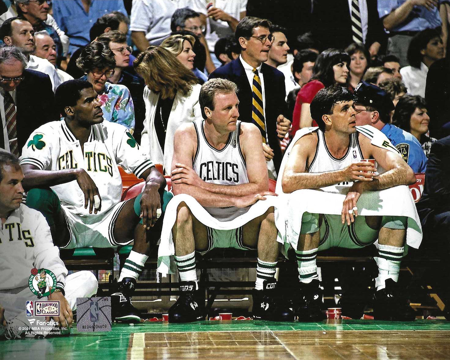 Boston Celtics Bird, Parish, Mchale  8x10  Photo Poster