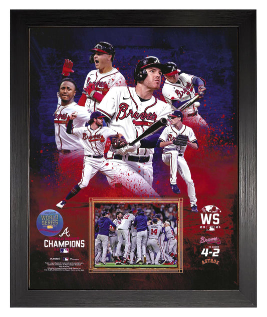 Atlanta Braves World Series Championship Collage Framed 8x10 Photo Picture