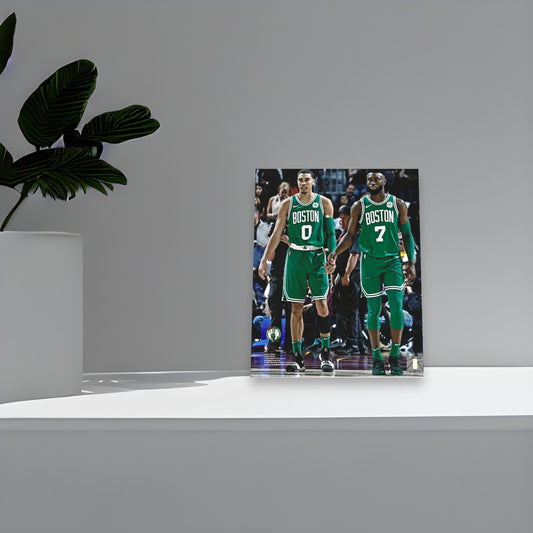 Boston Celtics Jaylan Brown & Jayson Tatum 8x10 Photo Poster
