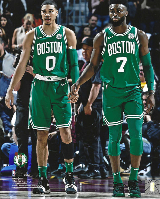 Boston Celtics Jaylan Brown & Jayson Tatum  8x10  Photo Poster