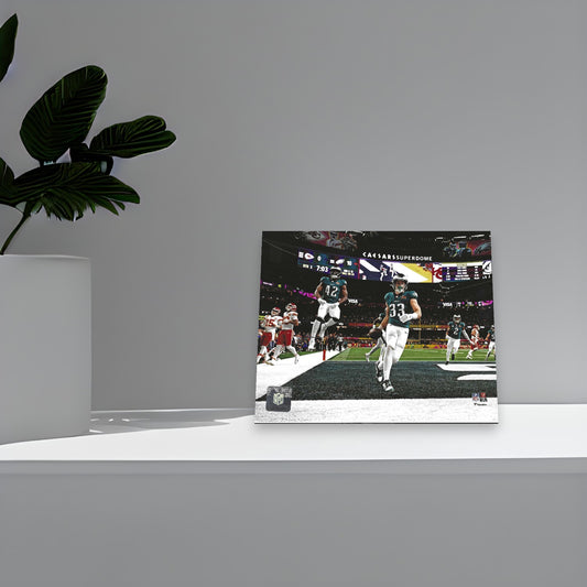 Philadelphia Eagles Cooper DeJean Grabs A Pick Six During S.B. 49 8x10 Photo Poster. - Valentines Day, Birthday, Fathers Day, Or Christmas Gifts For Men, Dad, And Husband