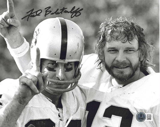 The Oakland Raiders Fred Biletnikoff  Autographed and Ken Stabler  8x10 Photo
