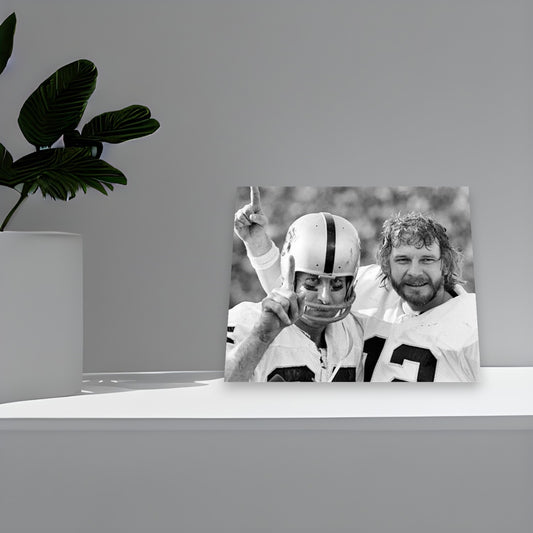 The Oakland Raiders Fred Biletnikoff and Ken Stabler Together 8x10 Photograph