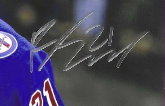 New York Rangers Barclay Goodrow "Up Close" During The 2022 Stanley Cup Play Offs Autographed 8x10 Photo Picture