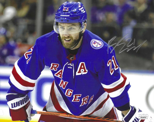 New York Rangers Barclay Goodrow "Up Close" During The 2022 Stanley Cup Play Offs Autographed 8x10 Photo Picture