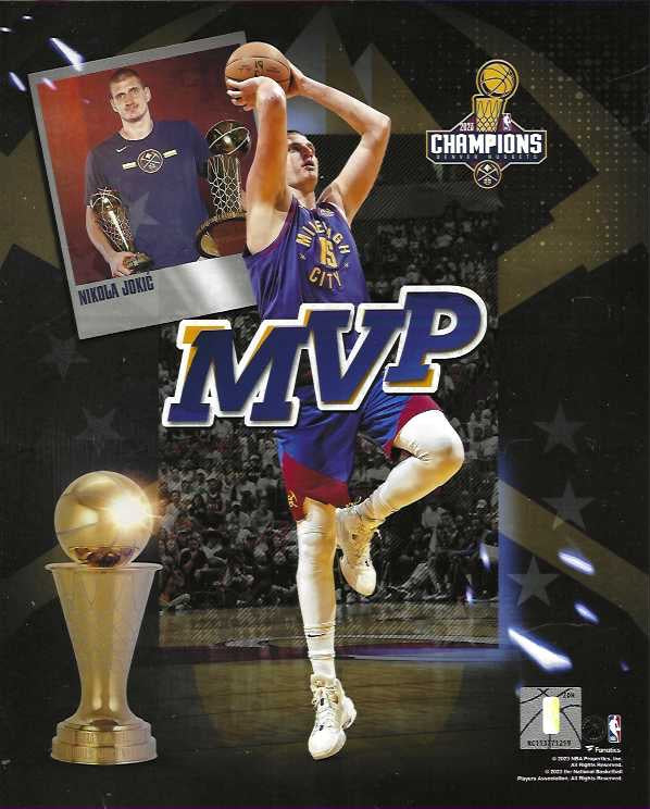 Denver Nuggets Nikola Jokic 2023 NBA Finals MVP 8x10 Photo Collage