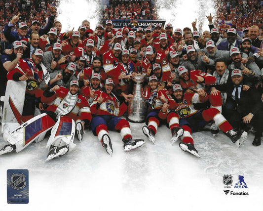 Florida Panthers Celebrate The 2024 Stanley Cup Victory 8x10 Photo Poster