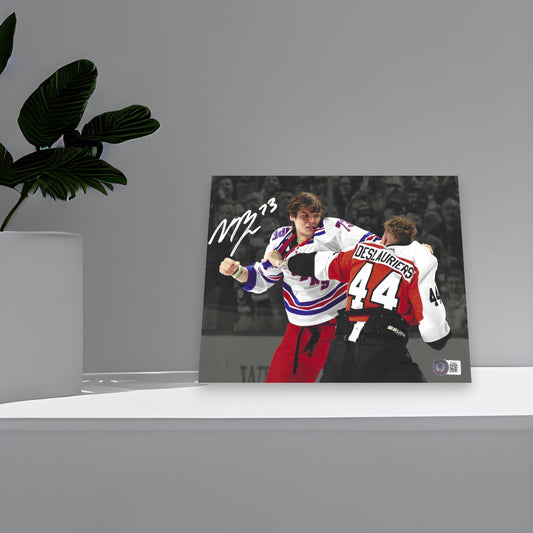 New York Rangers Matt Rempe Autographed 11x14 Photo Picture- Fathers Day Valentines Day Birthday Gifts For Dad Men Husband Becketts COA