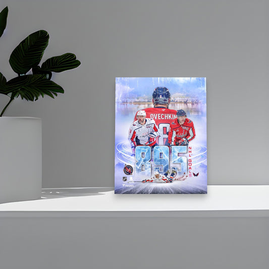 Alexander Ovechkin Scores Historic Goal Number 895! 8x10 Collage Photo Poster