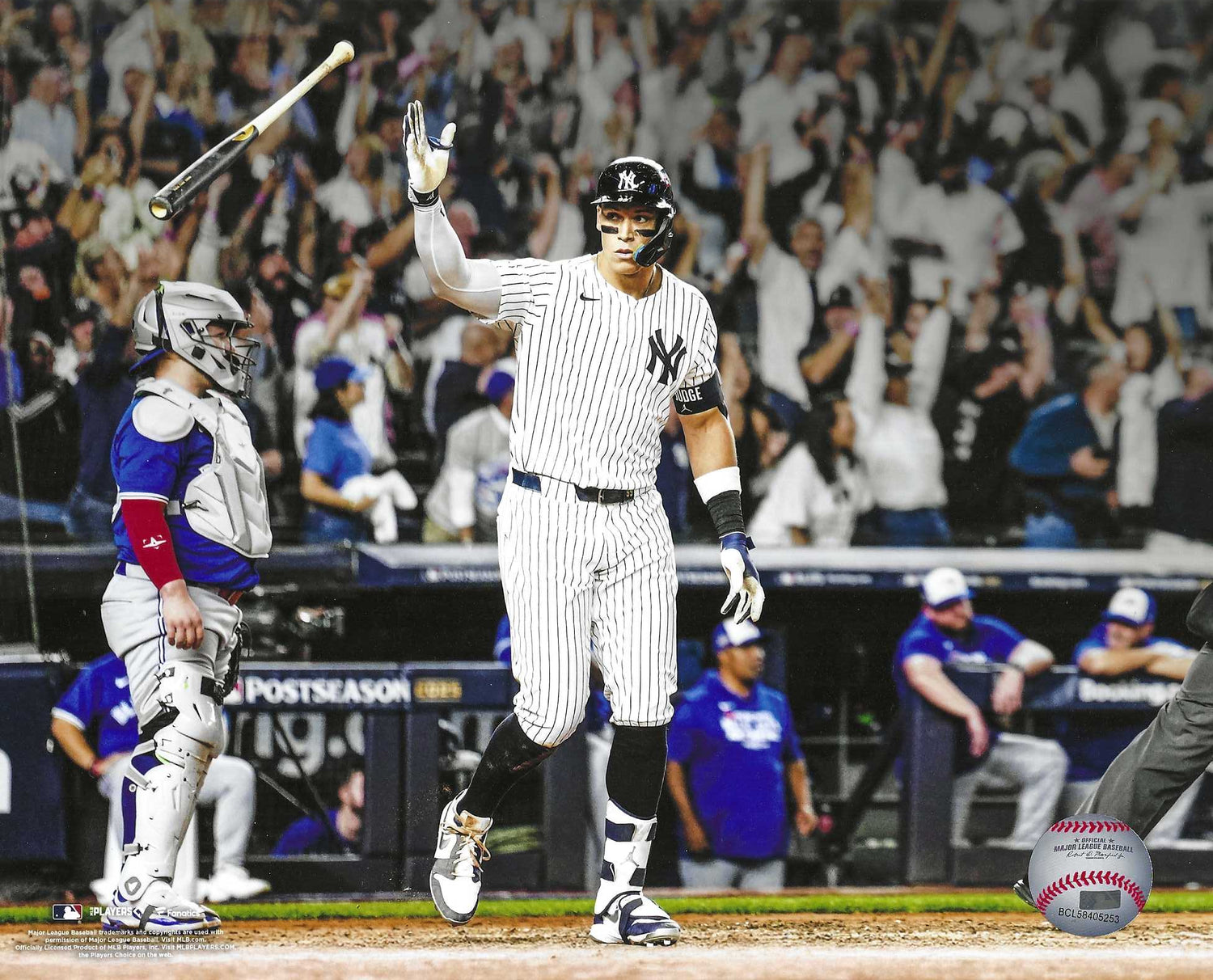 NY Yankees Arron Judge Bat Flip 8x10 photo poster
