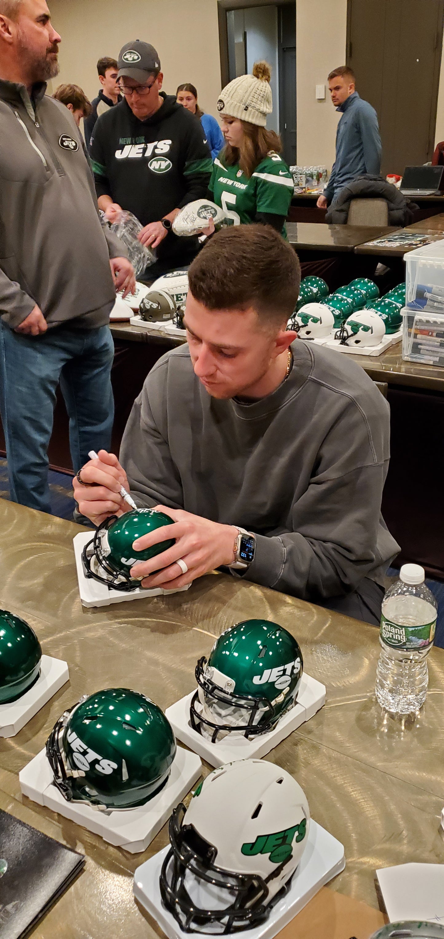New York Jets Mike White Autographed New York Jets Mini Helmet