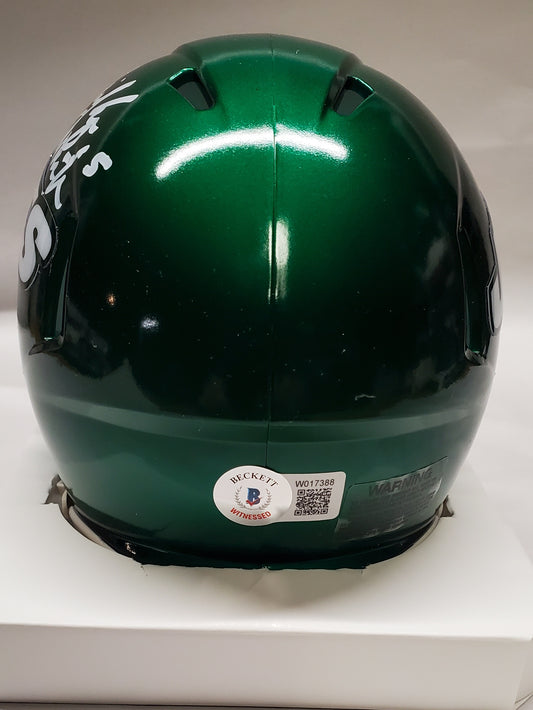 New York Jets Mike White Autographed New York Jets Mini Helmet