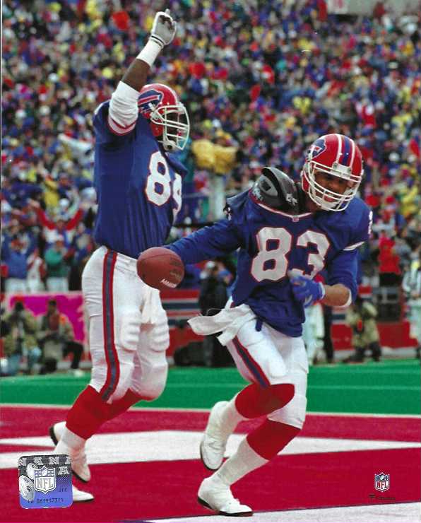 Buffalo Bills Hall Of Fame Member Andre Reed 3 Touchdown 1993 Wildcard Game, 8x10 Action Photo