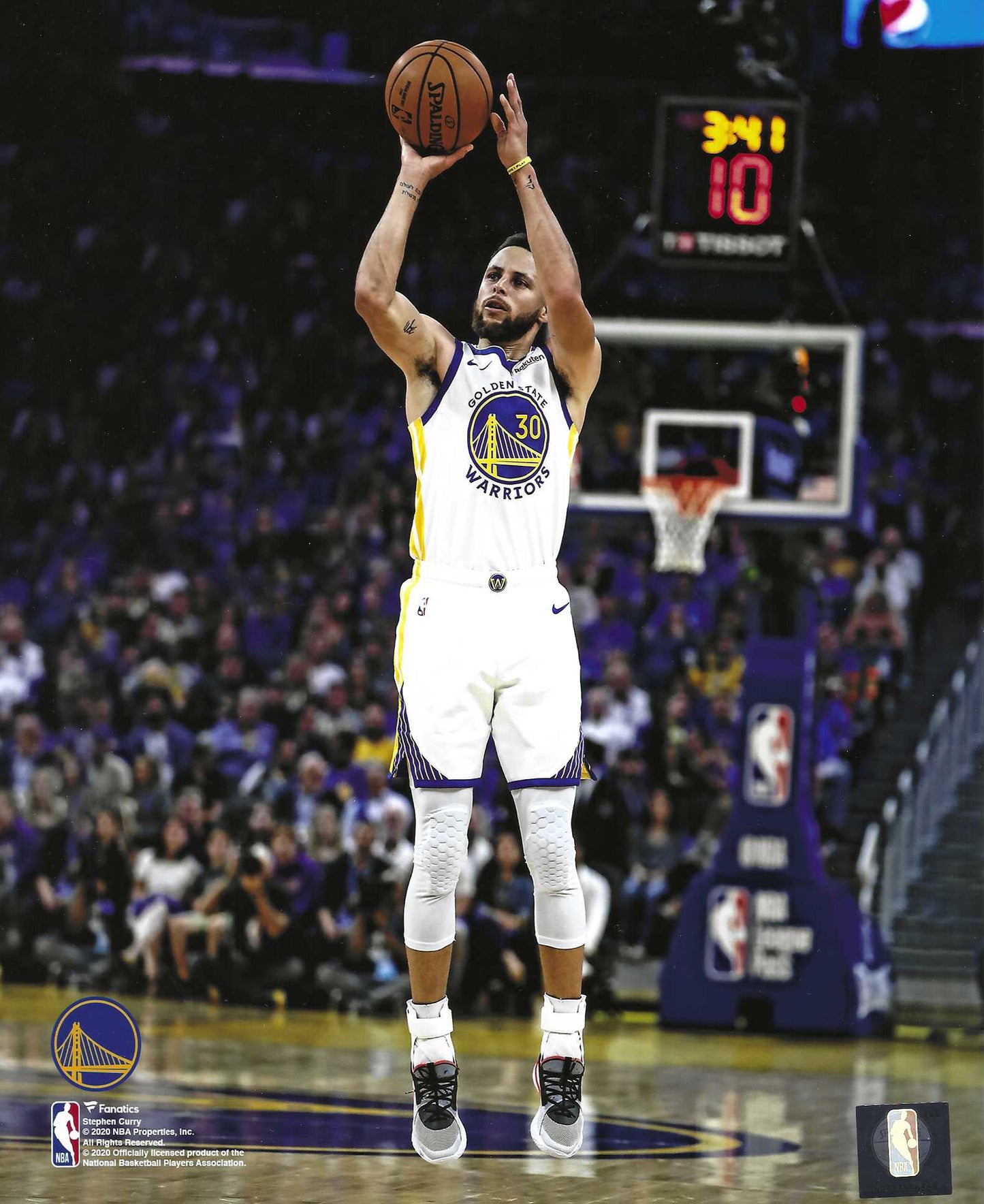Golden Star Warriors Stephen Curry 8x10 Action Photo Picture