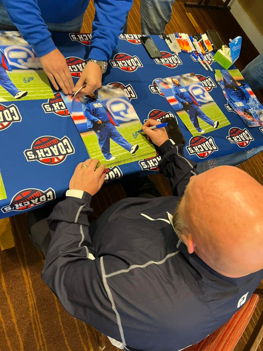 New York Giants Head Coach Brian Daboll 2022 Coach Of The Year Autographed 8x10 Photo Picture