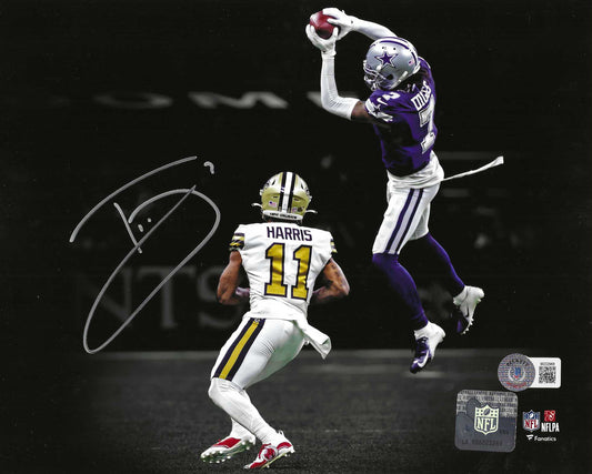 Dallas Cowboys Trevon Diggs Autographed 8x10 Spotlight Photo Picture