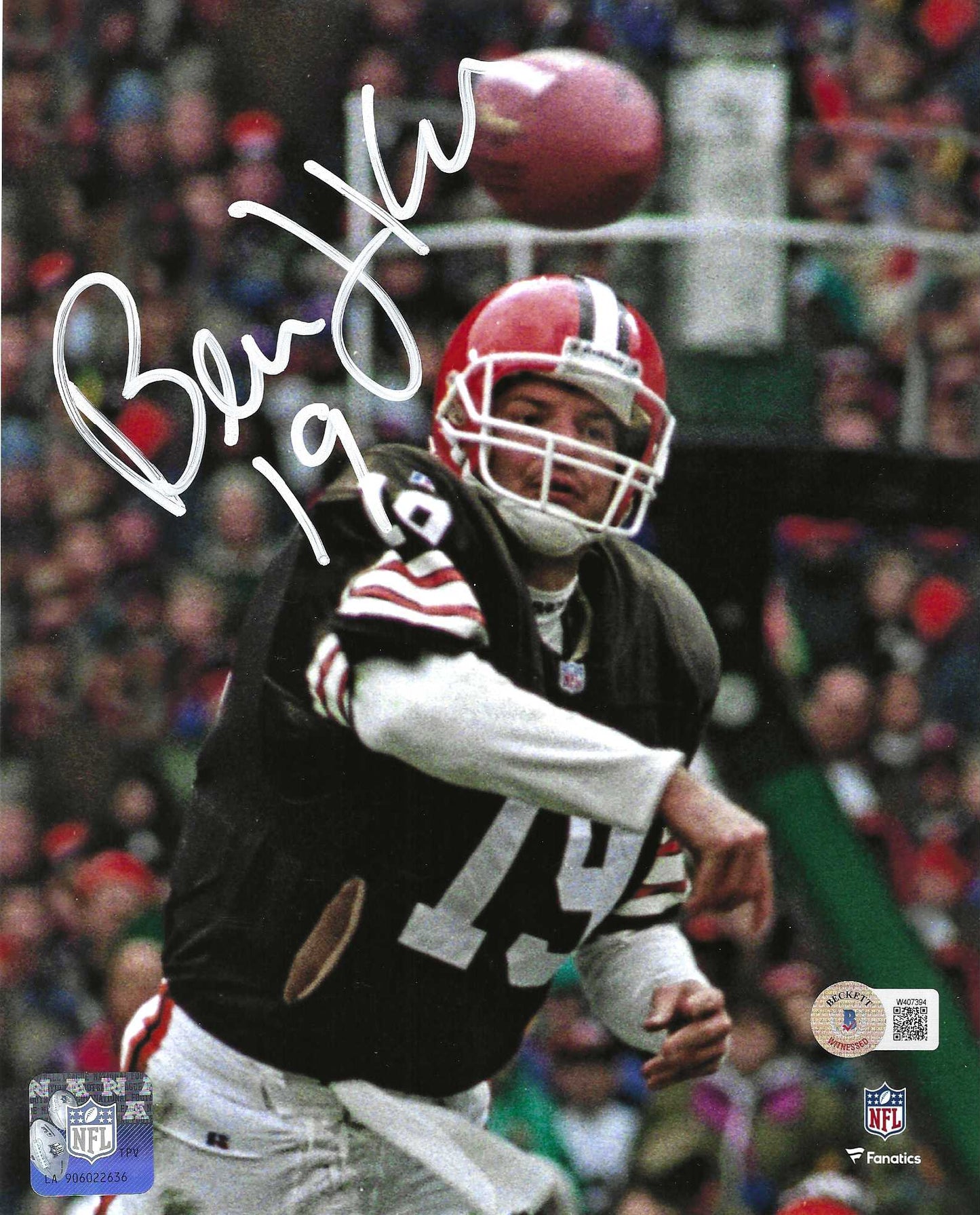 Cleveland Browns Legendary Quarterback Bernie Kosar Hand Signed 8x10 Autographed Photo Picture