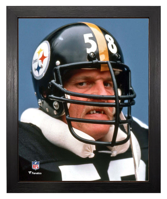 The Pittsburgh Steelers Jack Lambert Classic Missing Front Teeth Image Framed 8x10 Photo Picture