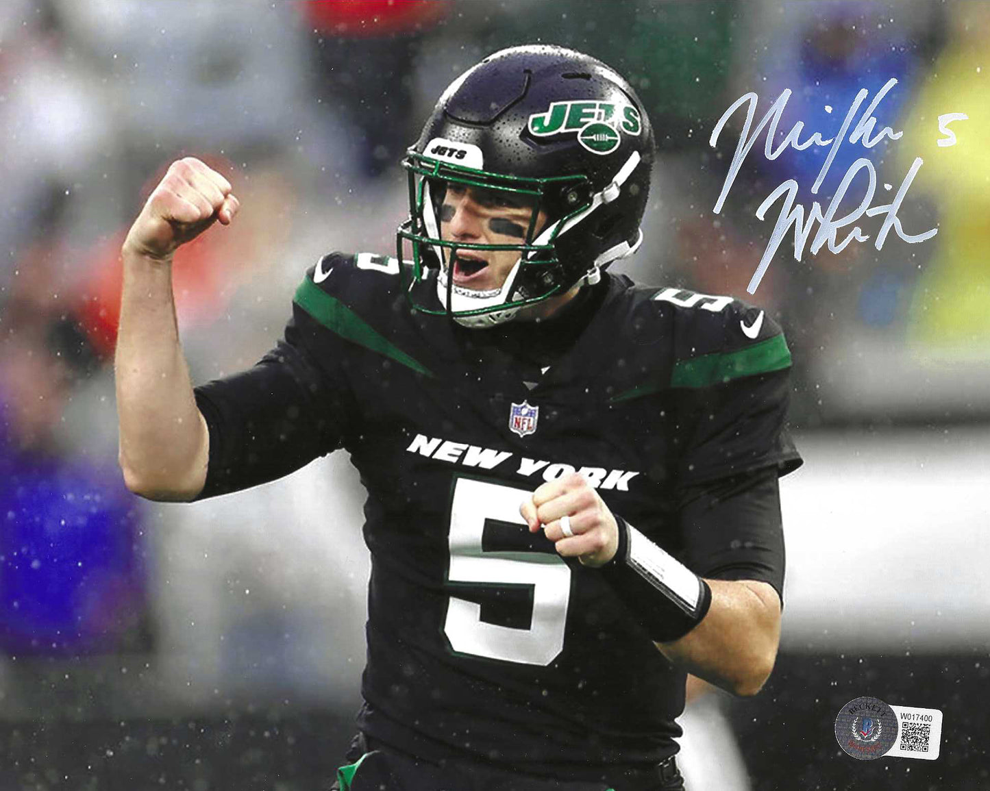 New York Jets Mike White Action Photo Autographed 8x10 Photo Picture
