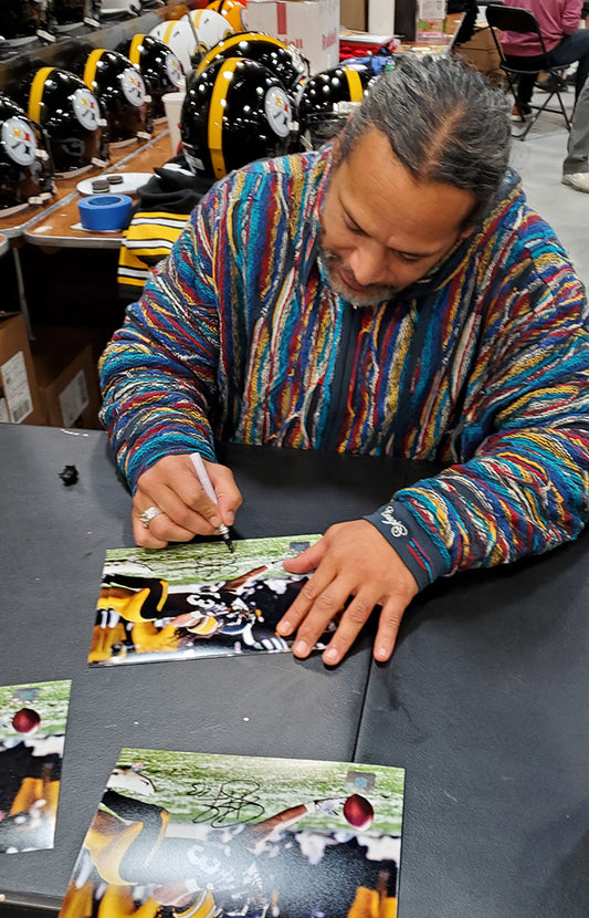 Pittsburgh Steelers Troy Polamalu Action Authentic Autograph 8x10 Photo Picture