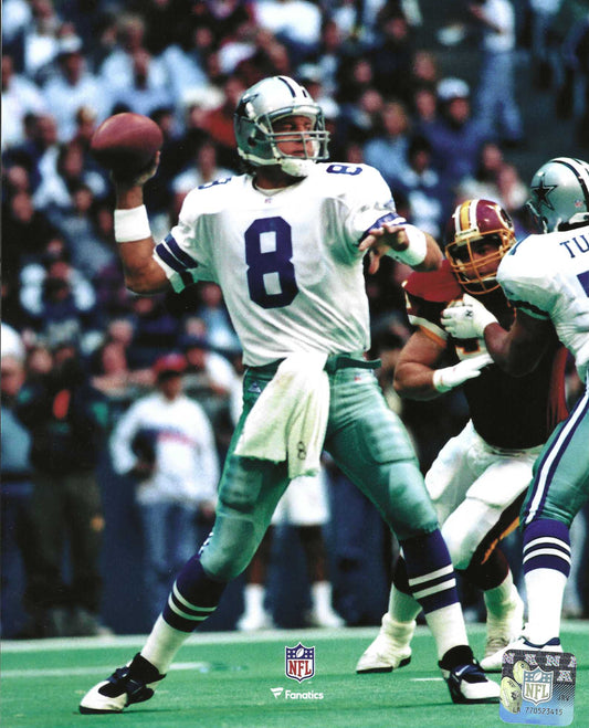 Dallas Cowboys Troy Aikman Action 8x10 Photo