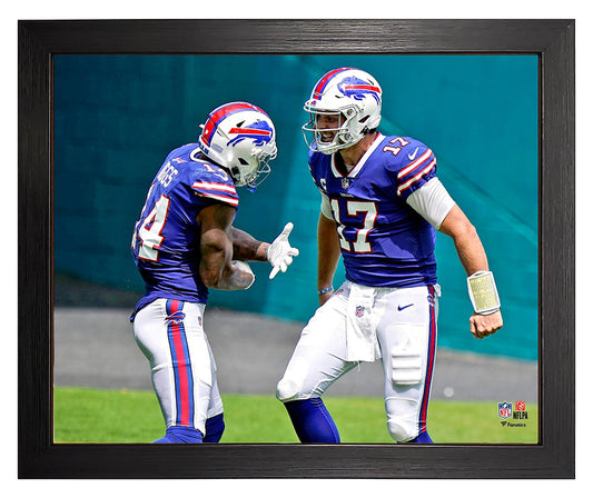 Buffalo Bills Josh Allen & Stefon Diggs Touchdown Celebration Framed 8x10 Photo
