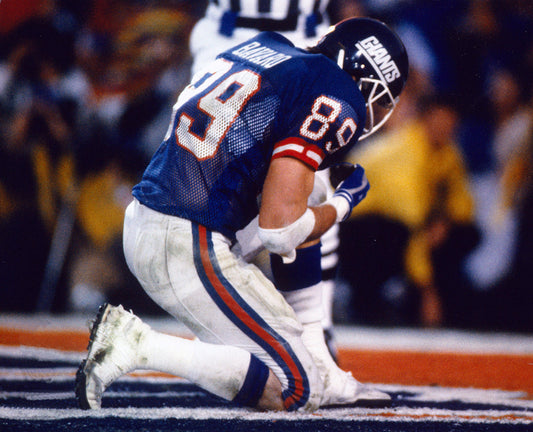 New York Giants Mark Bavaro Doing Super Bowl 21 8x10 Phot
