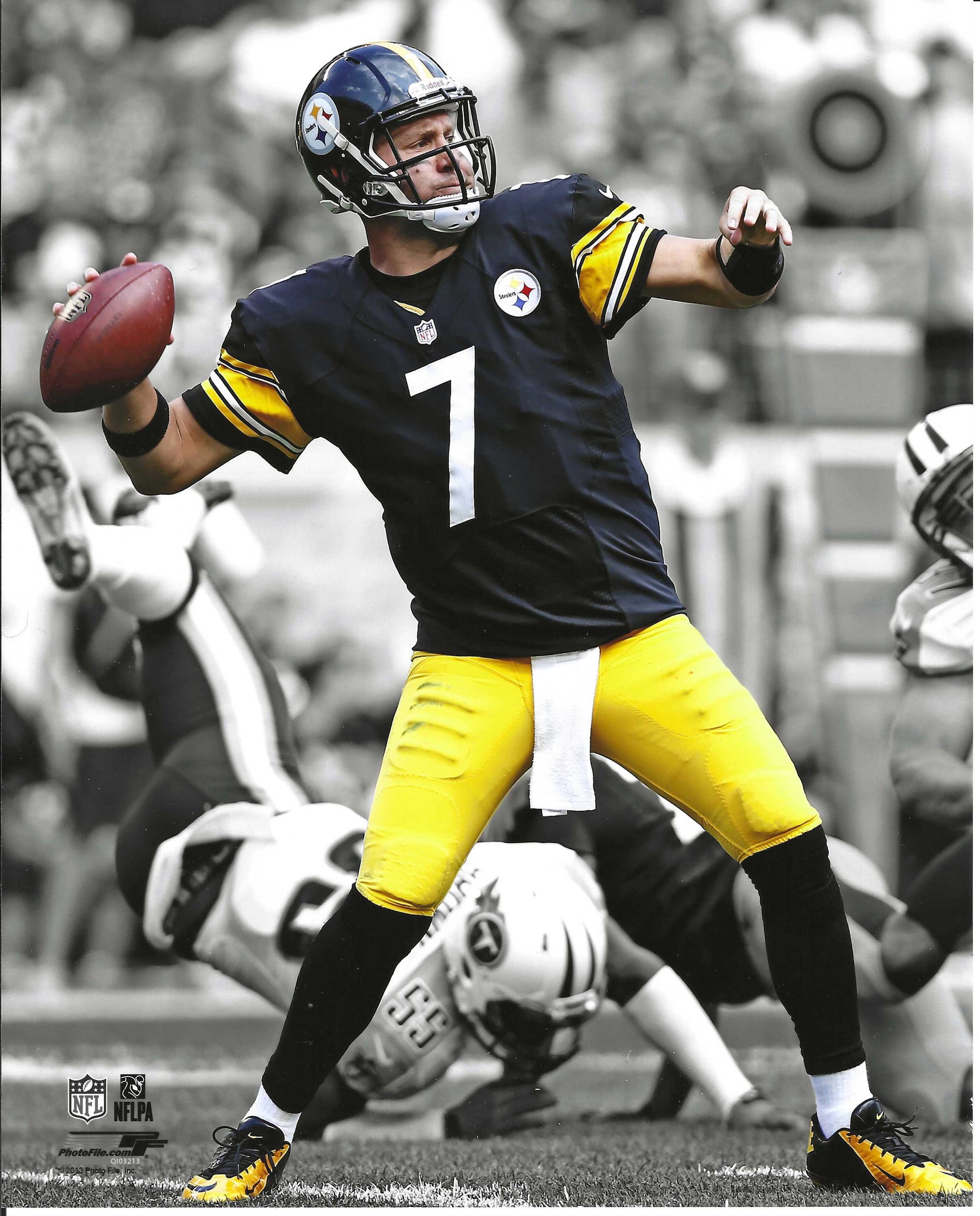 Pittsburgh Steelers Ben Roethlisberger Action 8x10 Photo Picture