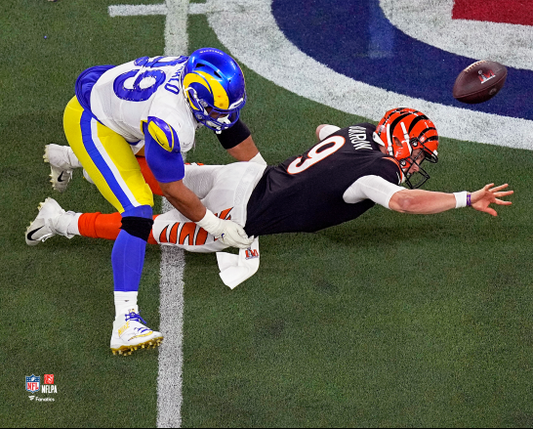 Los Angeles Rams Aron Donald S. B. LVI Champion 8x10 Action Photo Picture