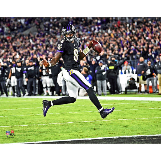 Baltimore Ravens Lamar Jackson High Stepping 8x10 Photo Picture