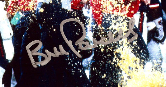 New York Giants Bill Parcells Hall Of Fame Head Coach Autographed Infamous Gatorade Bucket Dump 8x10 Photo Picture