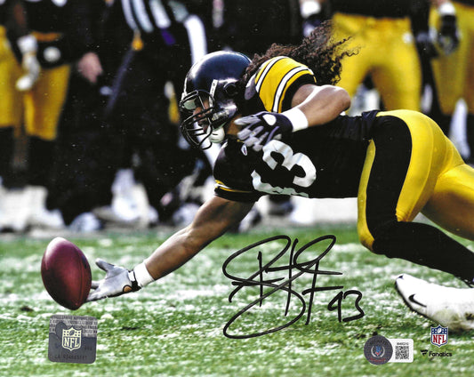 Pittsburgh Steelers Troy Polamalu Action Authentic Autograph 8x10 Photo Picture