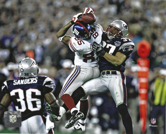 New York Giants David Tyree Makes "The Helmet Catch" During S. B. 42 8x10 Action Photo
